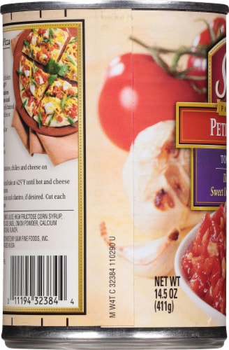 S&W® Petite-Cut Diced Tomatoes wth Sweet Onions & Roasted Garlic Perspective: left