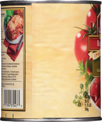 S&W® Ready-Cut® Italian Recipe Tomatoes Perspective: left
