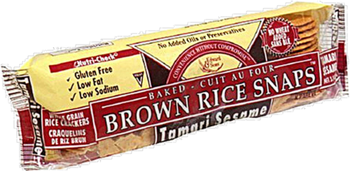 Edward & Sons Tamari Sesame Brown Rice Snaps Perspective: left