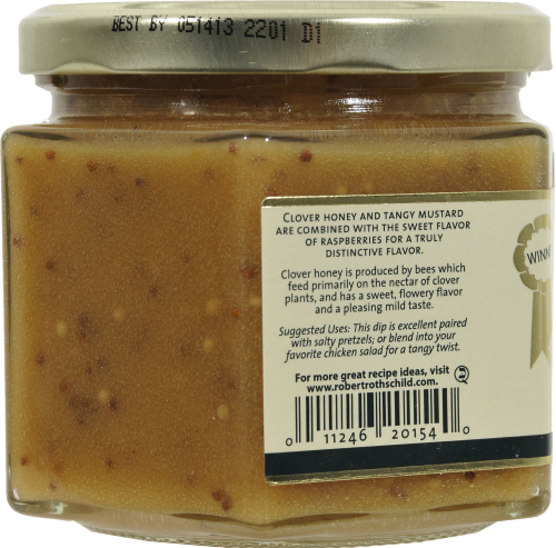 Rothschild Raspberry Honey Mustard Pretzel Dip Perspective: left