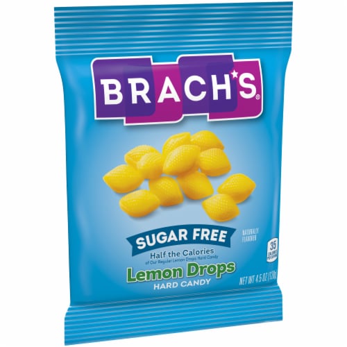 Brach's® Sugar Free Lemon Drops Hard Candy Perspective: left