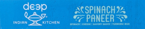 Deep Indian Kitchen Spinach Paneer with Turmeric Rice Frozen Meal Perspective: left