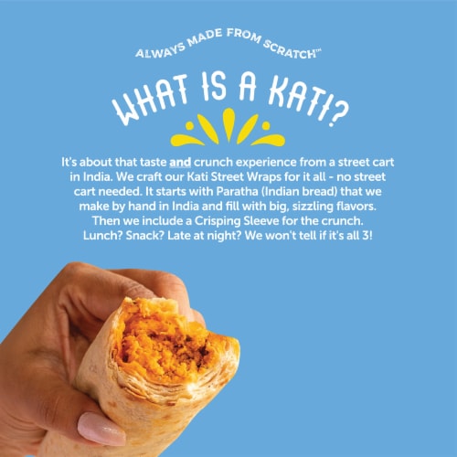 Deep Indian Kitchen Butter Chicken Kati Street Wrap Perspective: left