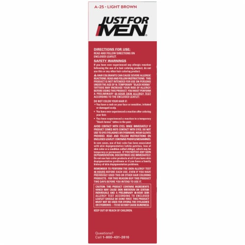 Just For Men® Autostop Comb-In A-25 Light Brown Hair Color Perspective: left