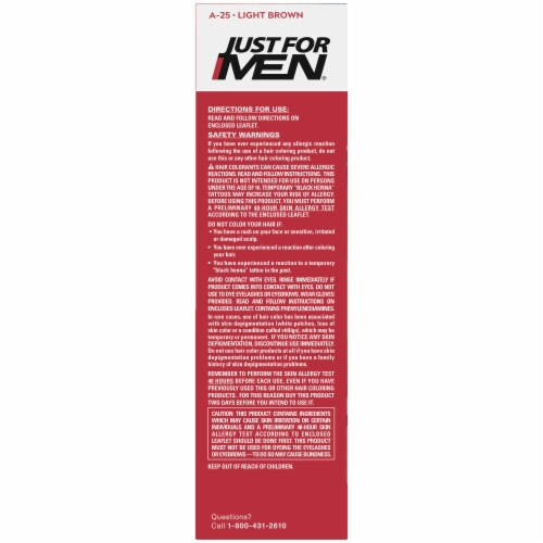 Just For Men® Autostop Comb-In A-25 Light Brown Hair Color Perspective: left