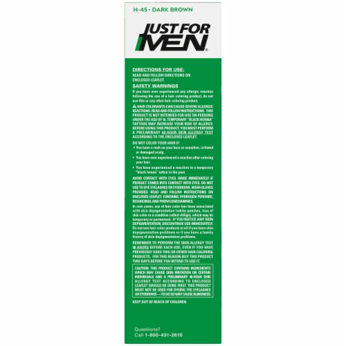 Just For Men Dark Brown H-45 Shampoo-In Color Perspective: left