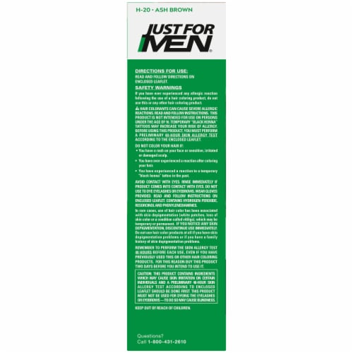Just For Men® Ash Brown Shampoo In Color Perspective: left