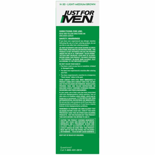 Just For Men Light-Medium Brown H-30 Shampoo-In Color Perspective: left
