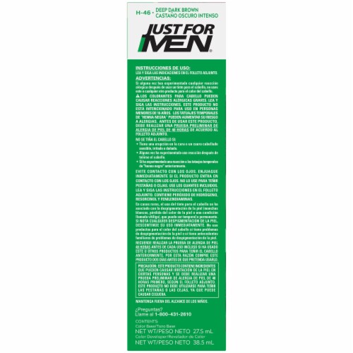 Just For Men Deep Dark Brown H-46 Shampoo-In Color Perspective: left