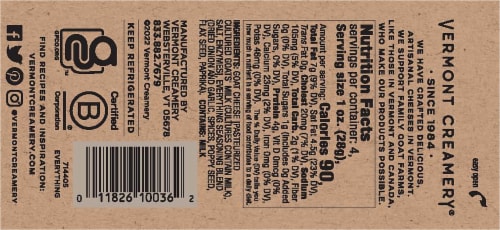 Vermont Creamery® Everything Goat Cheese Log Perspective: left