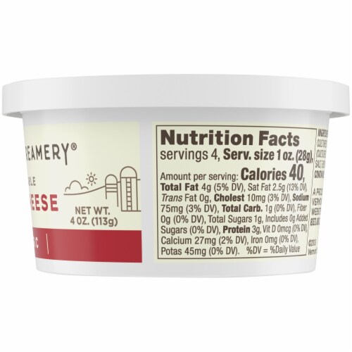 Vermont Creamery Classic Spreadable Goat Cheese Perspective: left
