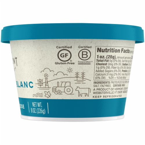Vermont Creamery Fromage Blanc French-Style Fresh Cheese Perspective: left