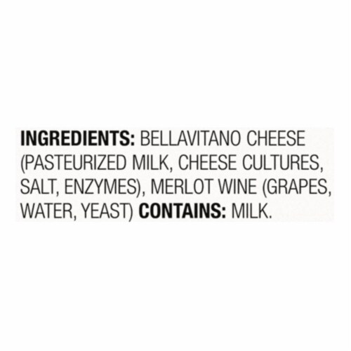 Sartori BellaVitano Merlot Cheese 5.3 oz Perspective: left