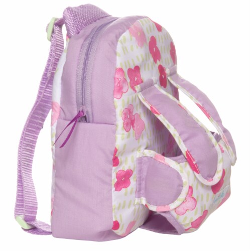 Manhattan Toy Baby Stella Baby Carrier and Backpack Baby Doll Accessory for 15" Dolls Perspective: left