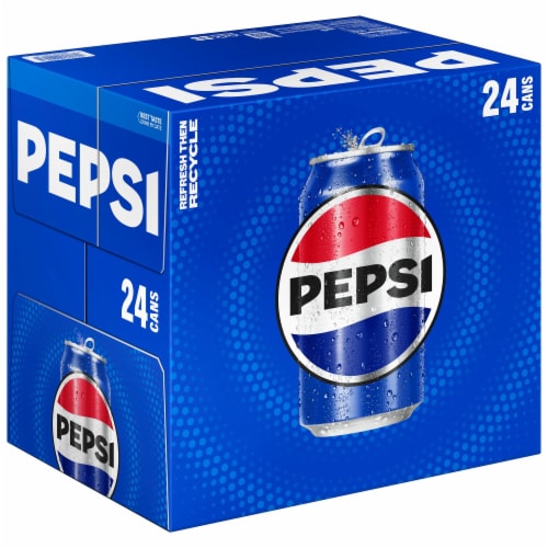Pepsi Cola® Soda Cans Perspective: left