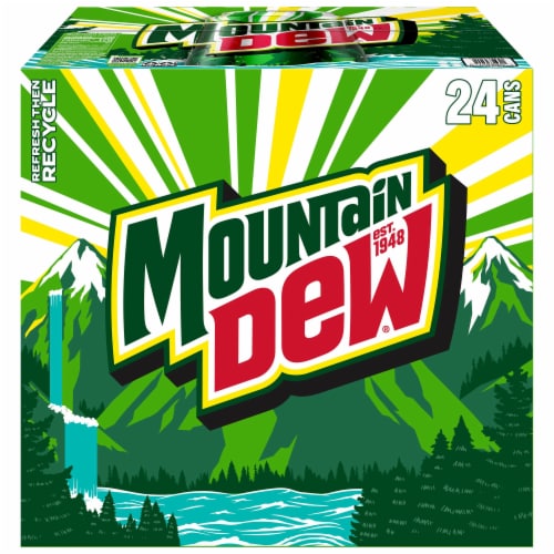 Mountain Dew® Soda Cans Perspective: left