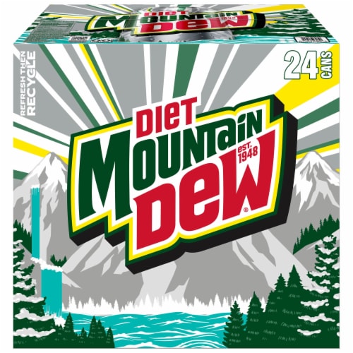 Diet Mountain Dew® Soda Cans Perspective: left