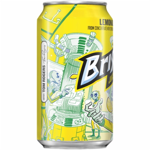 Brisk Lemonade Juice Drink Perspective: left
