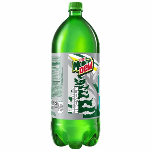 Diet Mountain Dew® Soda Bottle Perspective: left