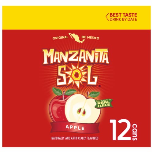Manzanita Sol® Apple Soda Cans Perspective: left