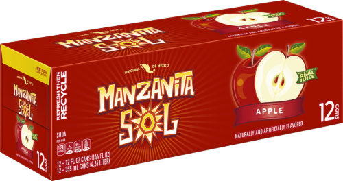 Manzanita Sol® Apple Soda Cans Perspective: left