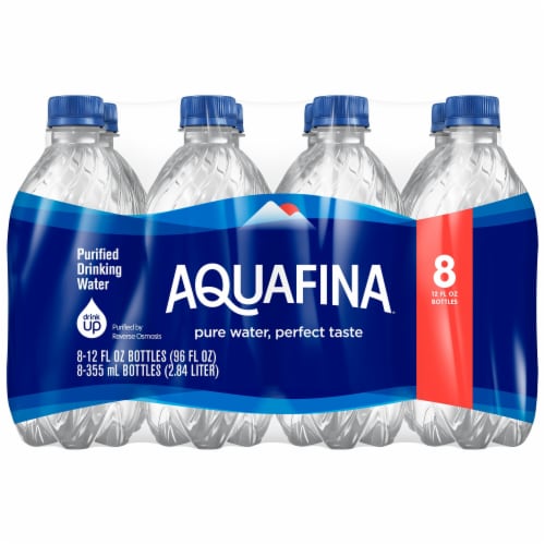 Aquafina® Purified Drinking Mini Bottled Water Perspective: left