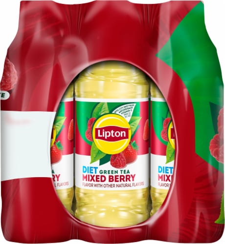 Lipton Diet Mixed Berry Green Tea Iced Tea Perspective: left