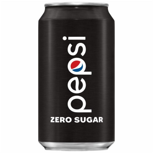 Pepsi Zero Sugar Soda Single Can Perspective: left