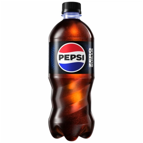 Pepsi Cola® Zero Sugar Soda Bottle Perspective: left