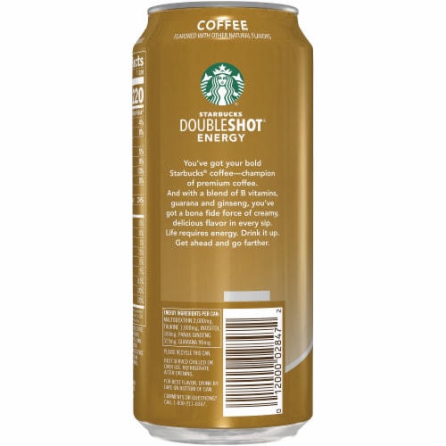 Starbucks DoubleShot Energy Coffee Beverage Perspective: left