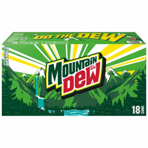 Mountain Dew® Soda Cans Perspective: left