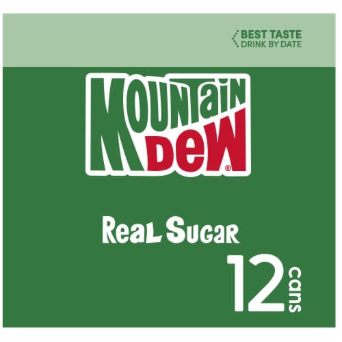 Mountain Dew® Throwback Soda Can Perspective: left