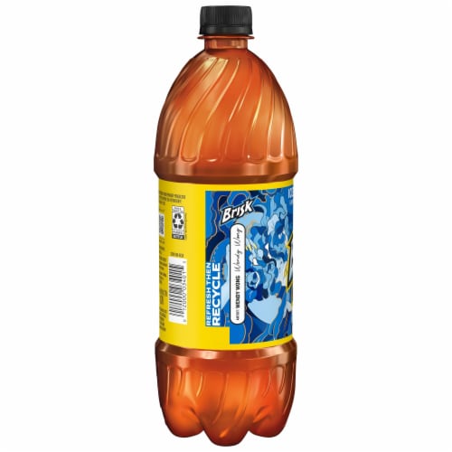 Brisk Half & Half Iced Tea Lemonade 1 Liter Perspective: left