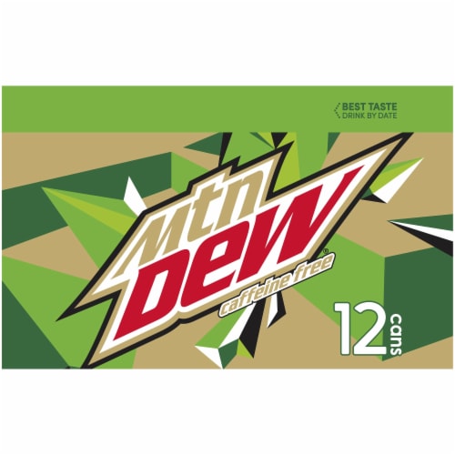 Mountain Dew Caffeine Free Soft Drink Pack Perspective: left