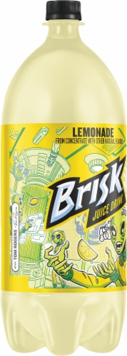 Brisk Lemonade Juice Drink Perspective: left