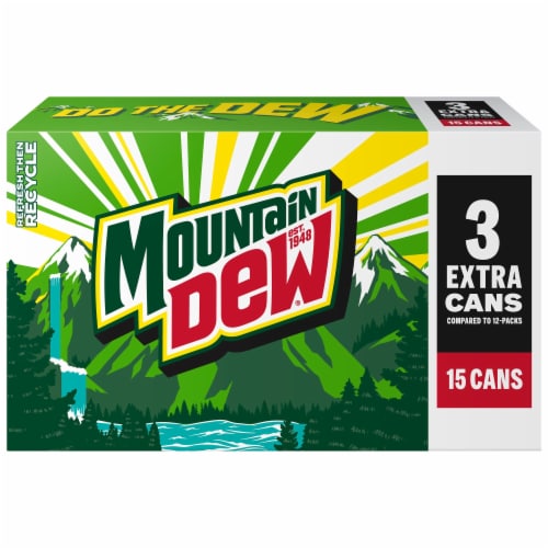 Mountain Dew® Soda Cans Perspective: left