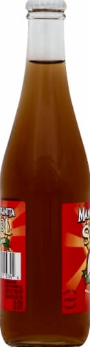 Manzanita Sol® Apple Flavored Soda Bottle Perspective: left