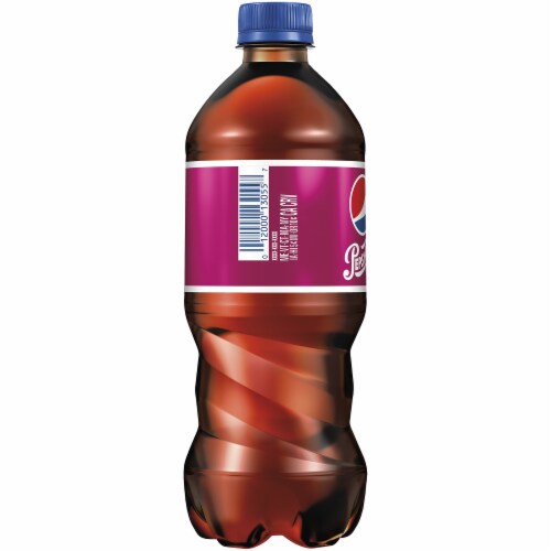 Pepsi Wild Cherry with Real Sugar Cola Soda Perspective: left