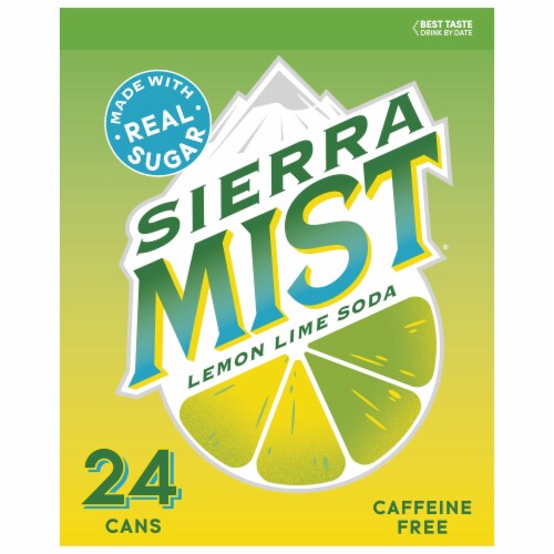 Sierra Mist® Lemon Lime Caffeine Free Soda 24 Pack Perspective: left