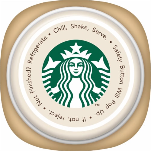 Starbucks® Frappuccino® White Chocolate Mocha Iced Coffee Bottle Perspective: left