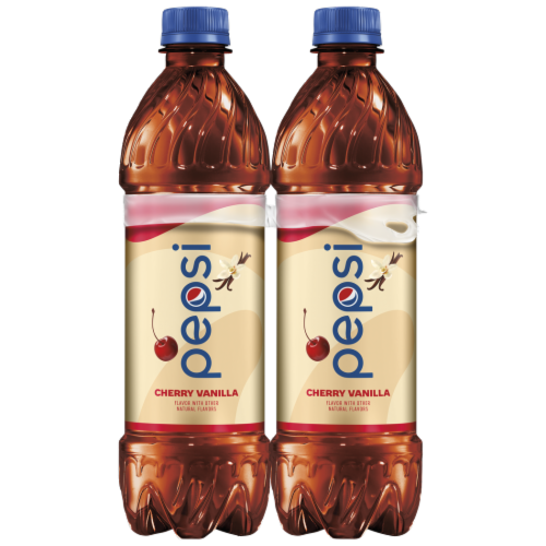 Pepsi Cola Wild Cherry Vanilla Soda Perspective: left