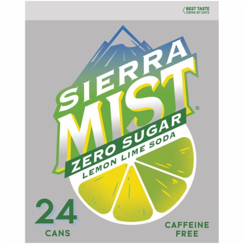 Sierra Mist Zero Sugar Lemon Lime Soda Perspective: left