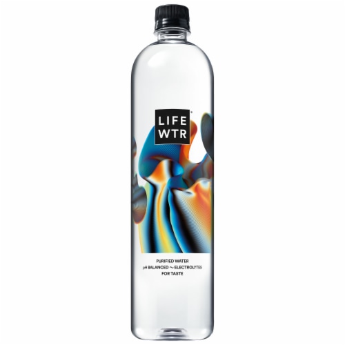LIFEWTR® Purified pH Electrolyte Bottled Water Perspective: left