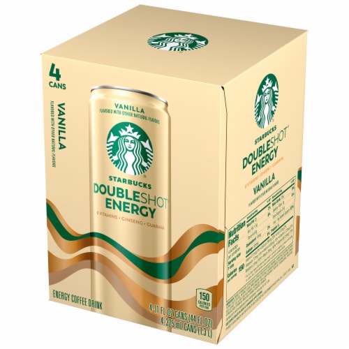 Starbucks DoubleShot® Vanilla Energy Coffee Beverage Perspective: left