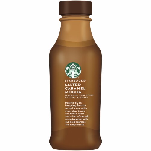 Starbucks Salted Caramel Mocha Iced Coffee Espresso Beverage Perspective: left