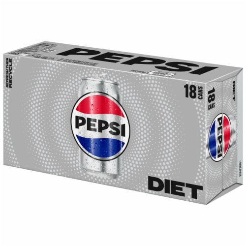 Diet Pepsi Cola® Soda Cans Perspective: left