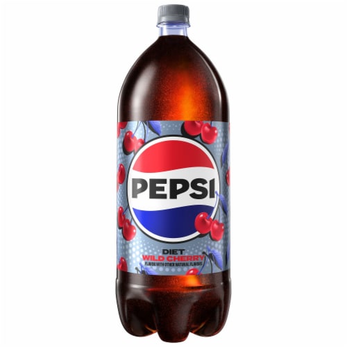 Diet Pepsi Cola® Wild Cherry Soda Bottle Perspective: left