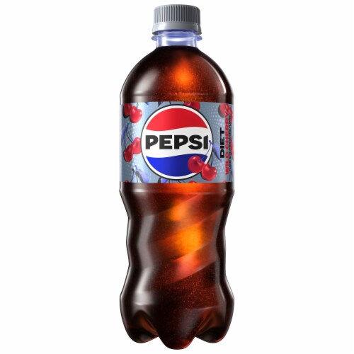 Diet Pepsi Cola® Wild Cherry Soda Bottle Perspective: left