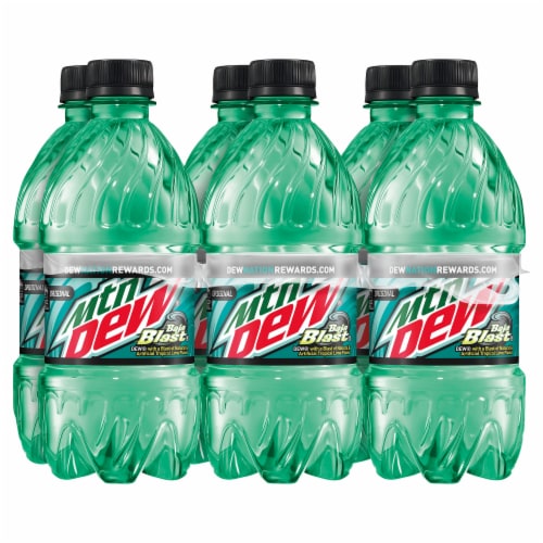 Mountain Dew® Baja Blast Soda Bottles Perspective: left