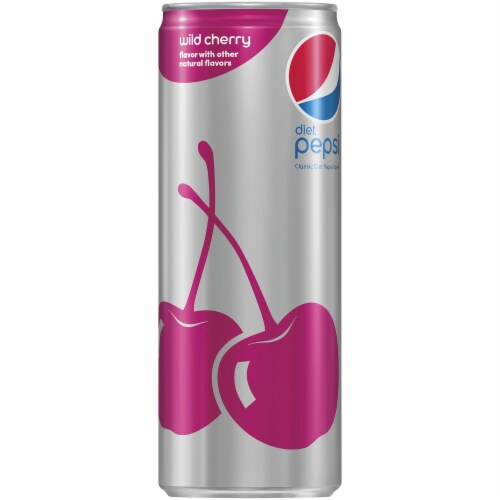 Diet Pepsi® Wild Cherry Cola Soda Perspective: left